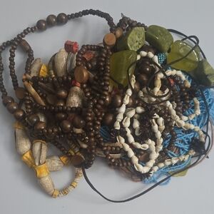 Bohemian Multicolor Beaded Necklace Set